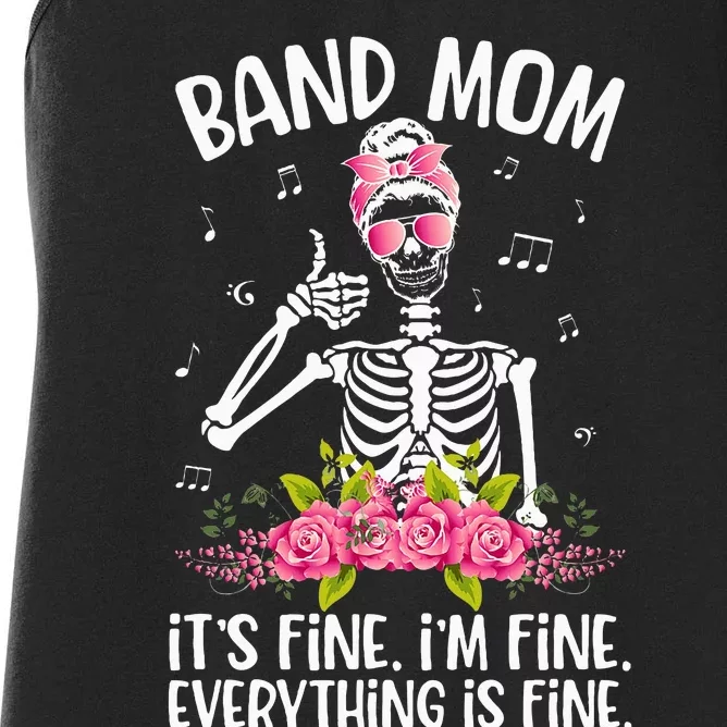 Band Mom Funny Marching Band Mom Marching Band Mama Women's Racerback Tank