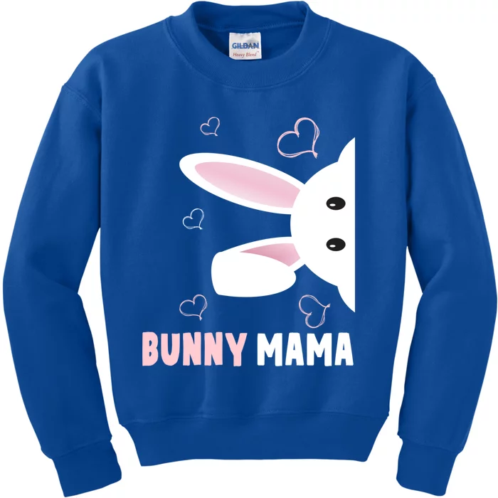 Bunny Mama Funny Easter Cute Bunny Mom Gift Kids Sweatshirt