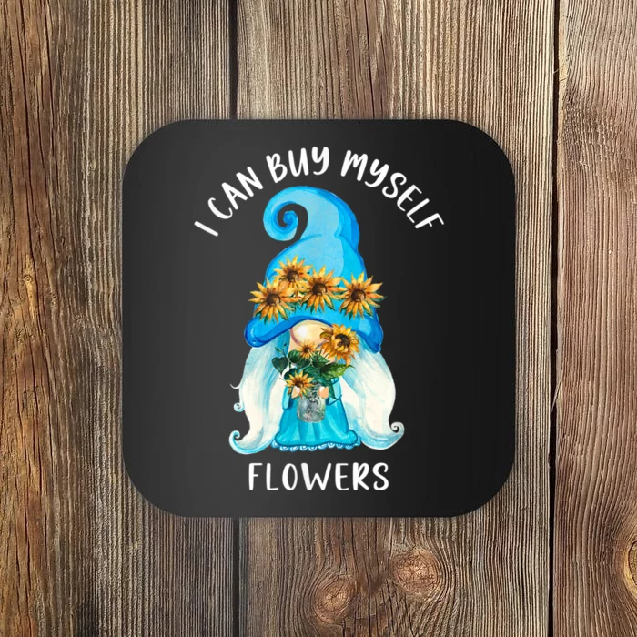 Buy Myself Flowers Gnome Holding Sunflowers In Jar Flowers Coaster