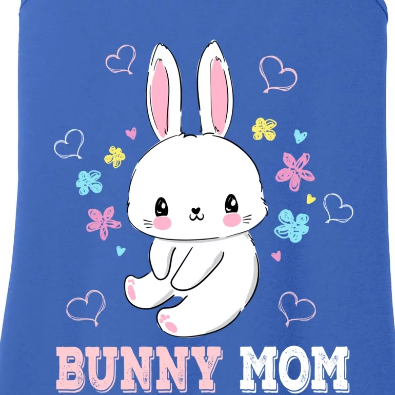 Bunny Mom Flowers Easter Cute Bunny Mother Gift Ladies Essential Tank