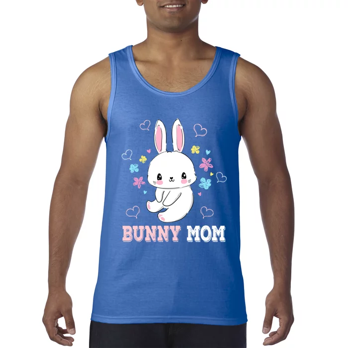 Bunny Mom Flowers Easter Cute Bunny Mother Gift Tank Top