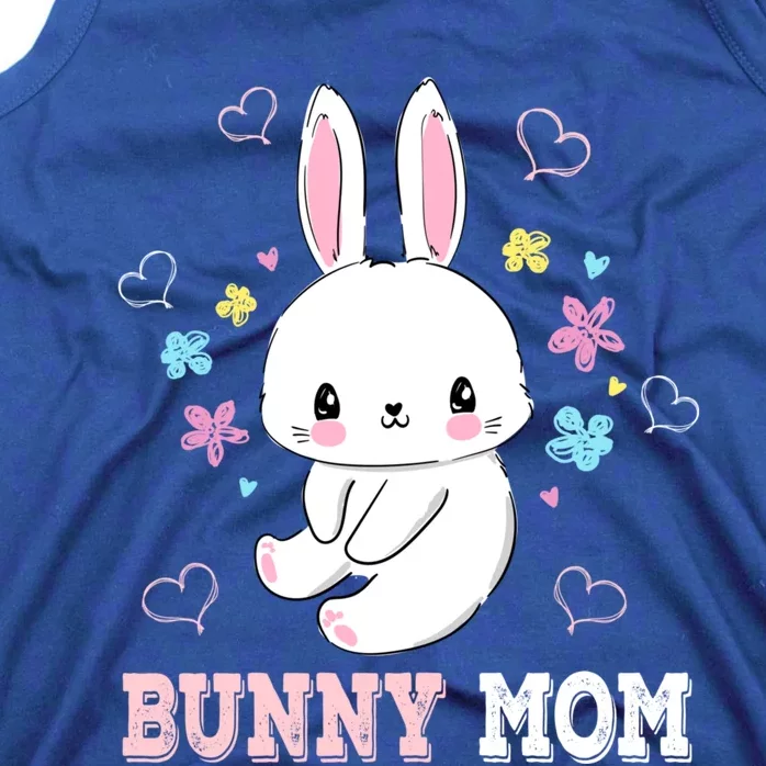 Bunny Mom Flowers Easter Cute Bunny Mother Gift Tank Top