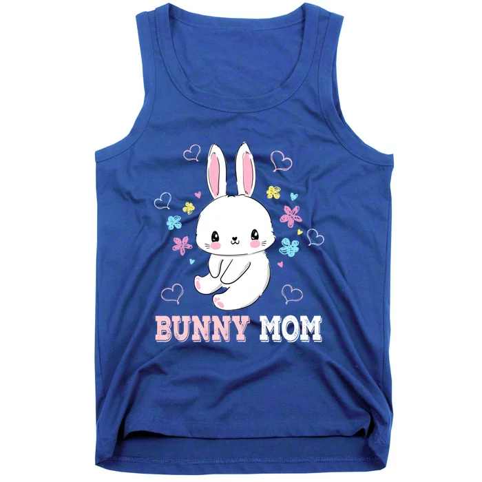 Bunny Mom Flowers Easter Cute Bunny Mother Gift Tank Top