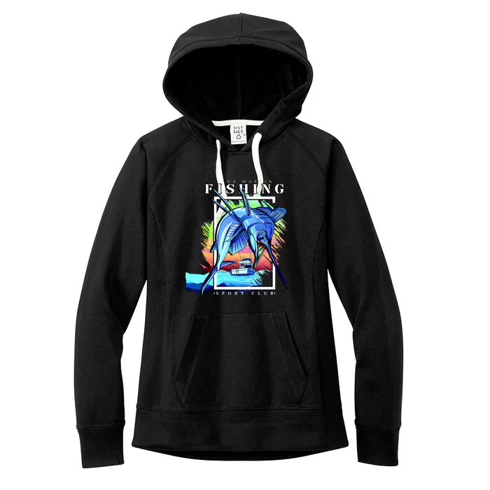 Blue Marlin Fishing Club Women's Fleece Hoodie