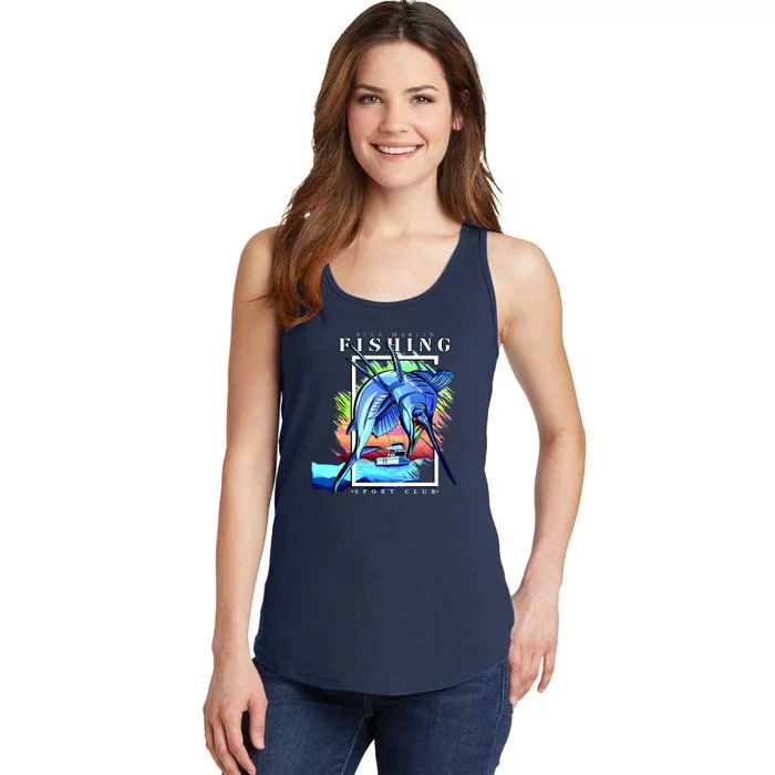 Blue Marlin Fishing Club Ladies Essential Tank