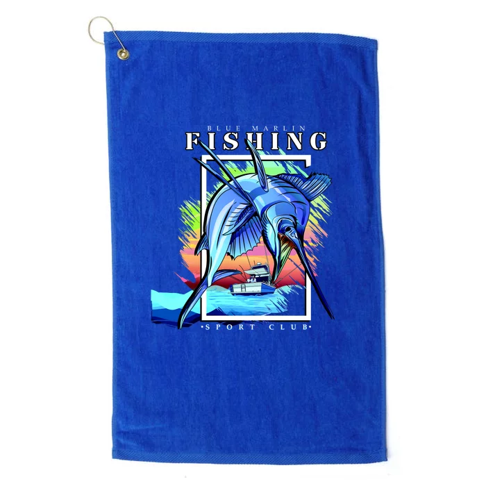 Blue Marlin Fishing Club Platinum Collection Golf Towel