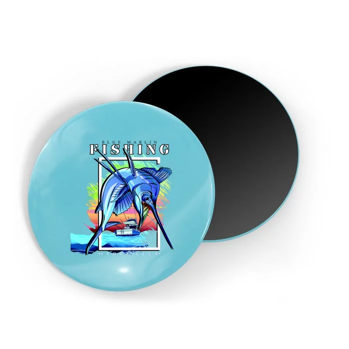 Blue Marlin Fishing Club Magnet