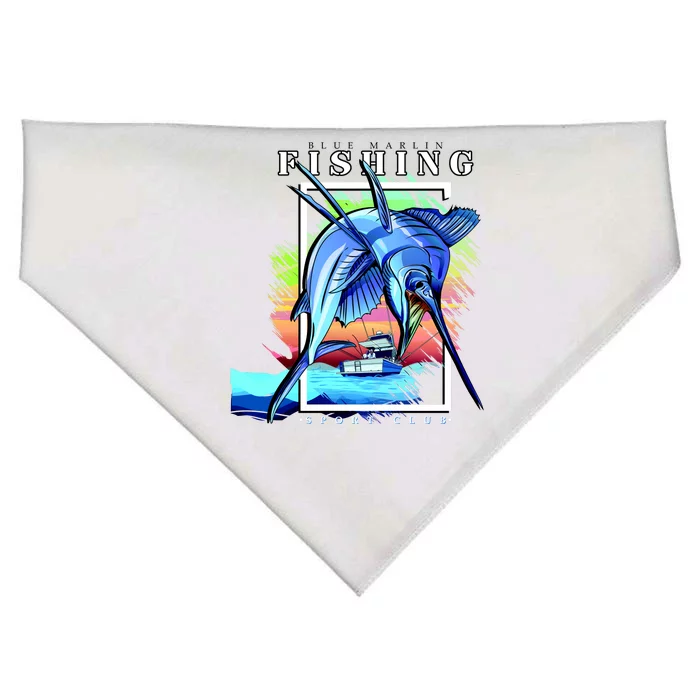 Blue Marlin Fishing Club USA-Made Doggie Bandana