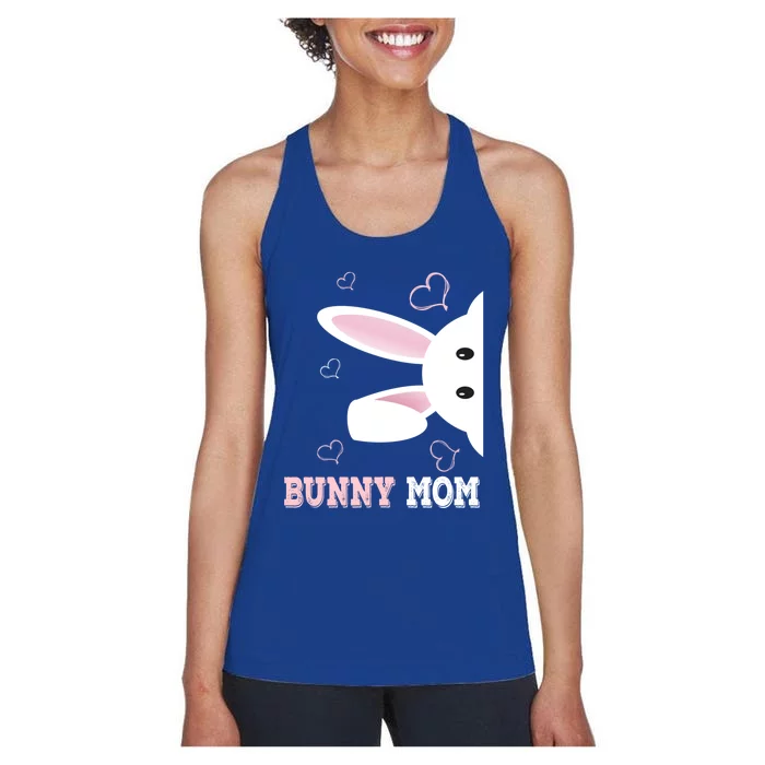 Bunny Mom Funny Easter Cute Bunny Mama Cute Gift Women's Racerback Tank