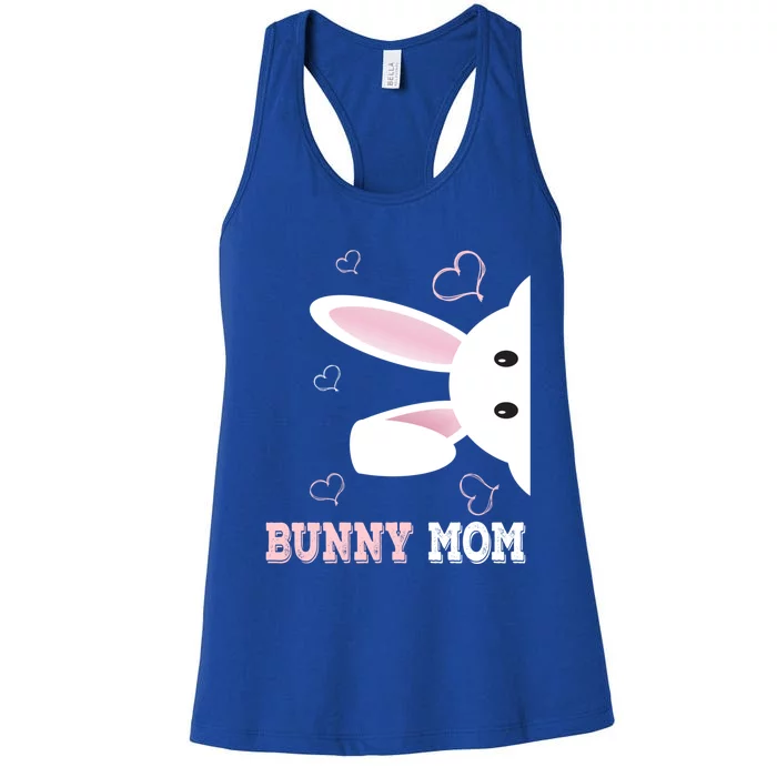 Bunny Mom Funny Easter Cute Bunny Mama Cute Gift Women's Racerback Tank