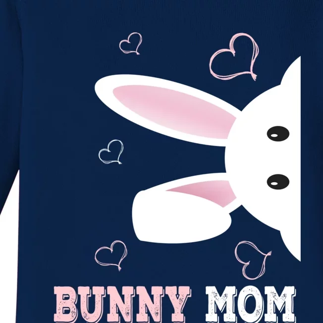 Bunny Mom Funny Easter Cute Bunny Mama Cute Gift Baby Long Sleeve Bodysuit