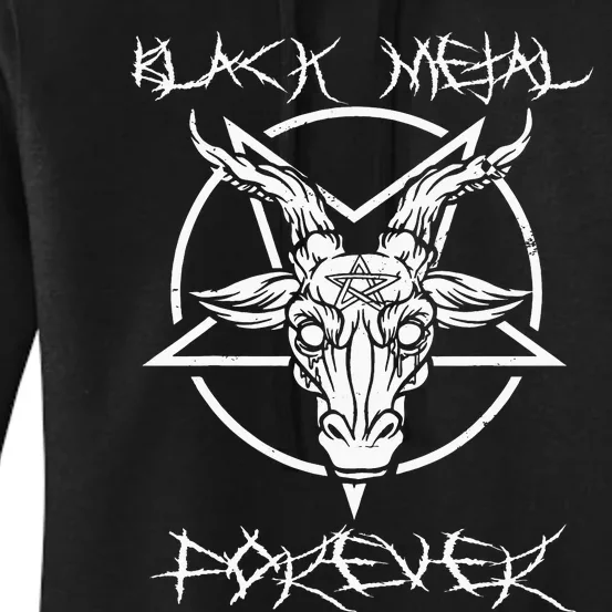 Black Metal Forever Death Doom Metal Women's Pullover Hoodie