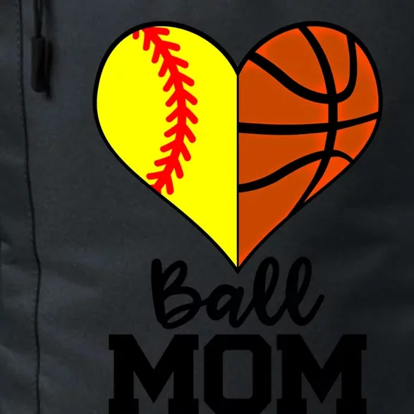 Ball Mom Funny Softball Basketball Player Mom Gift Daily Commute Backpack