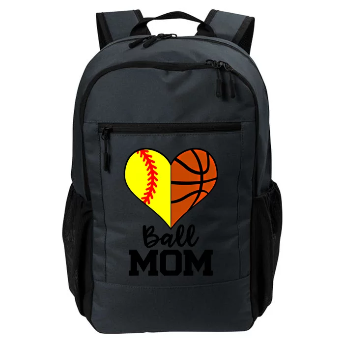 Ball Mom Funny Softball Basketball Player Mom Gift Daily Commute Backpack