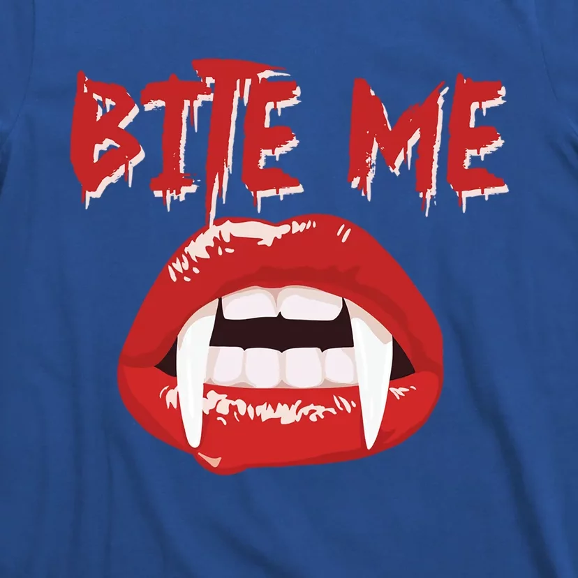 Bite Me Funny Halloween Vampire Bite Me Gift T-Shirt