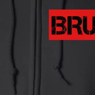 Bruh Meme Funny Saying Brother Greeting Teens Full Zip Hoodie