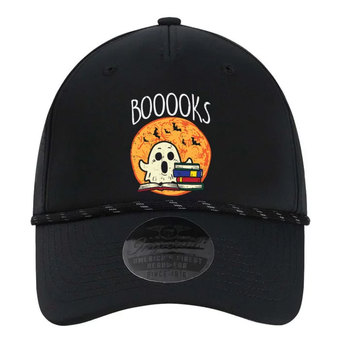 Boooks Moon Ghost Halloween Bookworm Librarian Teacher Book Great Gift Performance The Dyno Cap