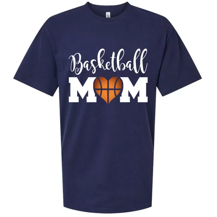 Basketball Mom Gift Love Bball Mother Gift Sueded Cloud Jersey T-Shirt