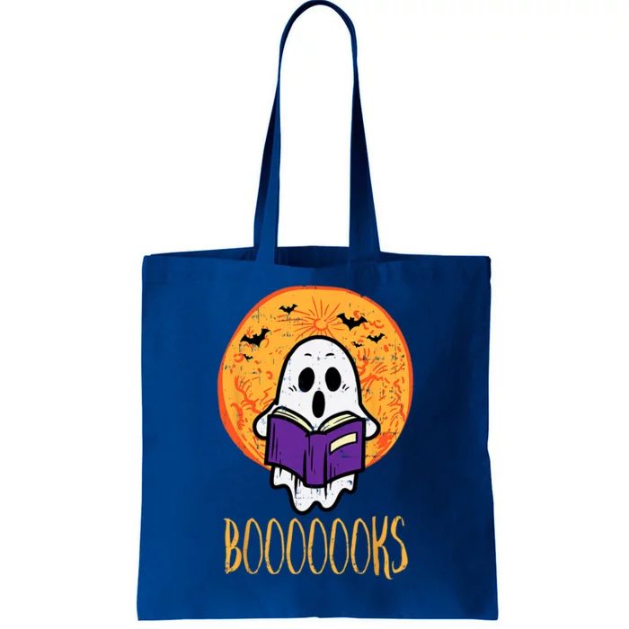 Boooks Moon Ghost Reading Halloween Costume Great Gift Tote Bag