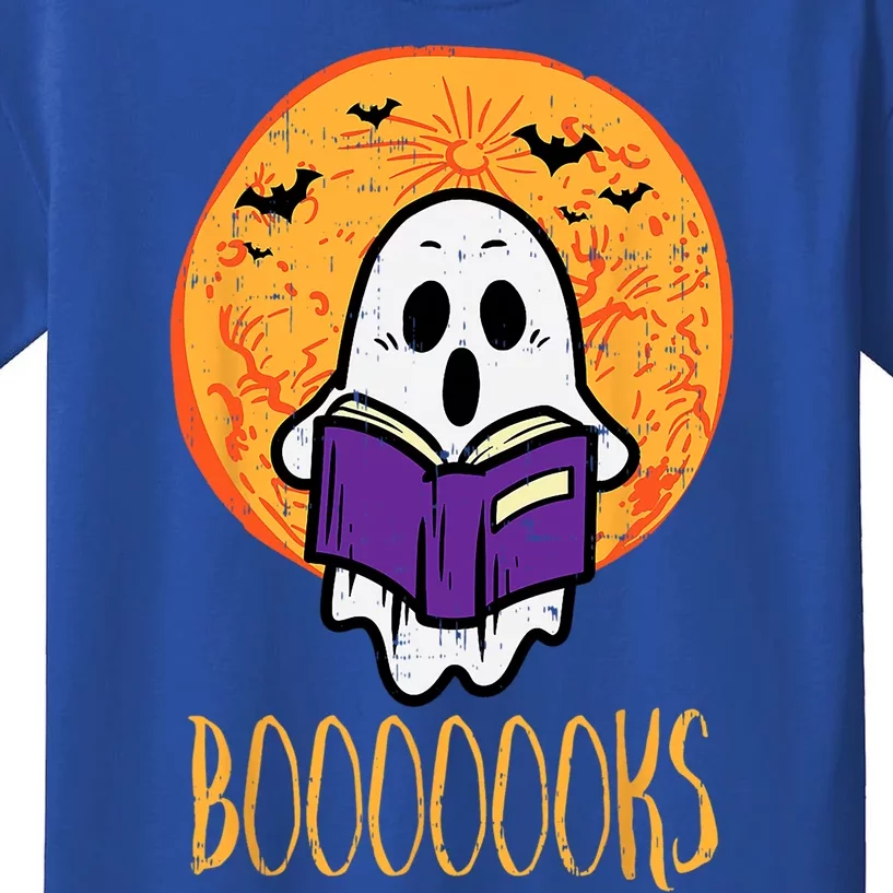 Boooks Moon Ghost Reading Halloween Costume Great Gift Kids T-Shirt