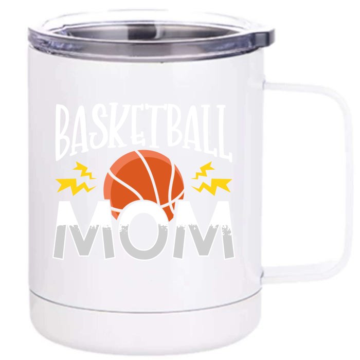 Basketball Mom Great Gift Front & Back 12oz Stainless Steel Tumbler Cup