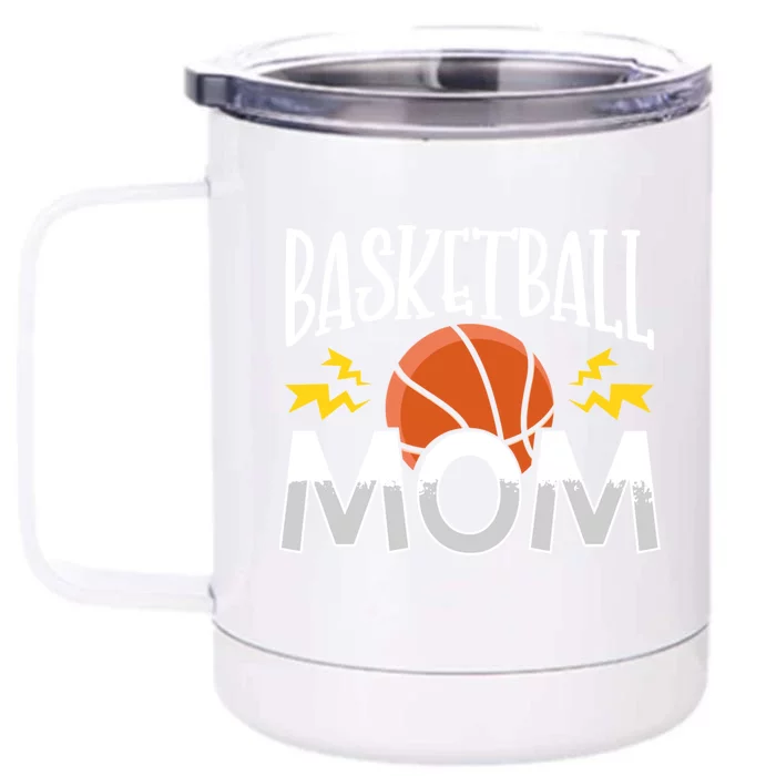 Basketball Mom Great Gift Front & Back 12oz Stainless Steel Tumbler Cup