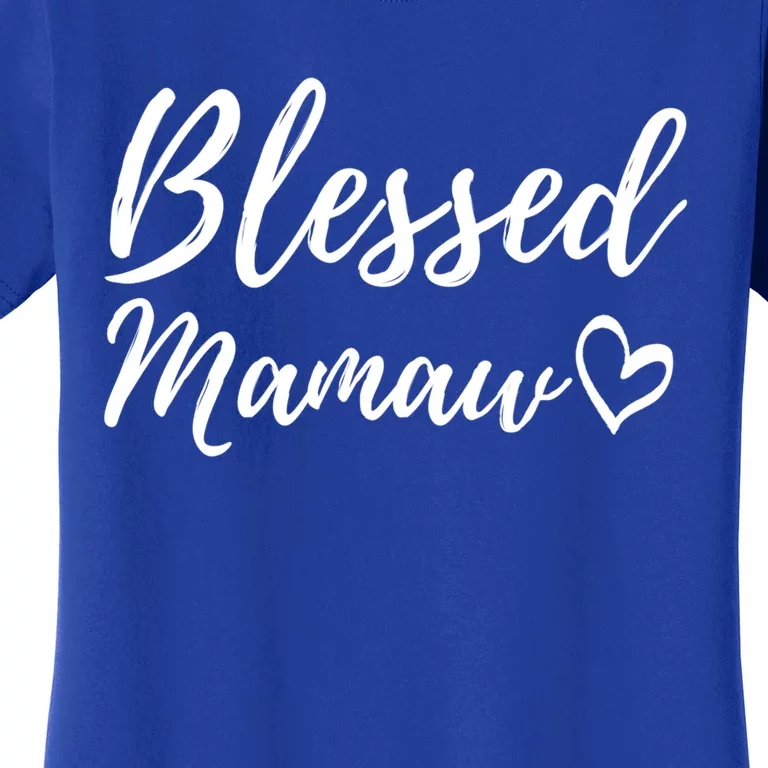 Blessed Mamaw Gift Christmas Family Matching Thanksgiving Cool Gift Women's T-Shirt