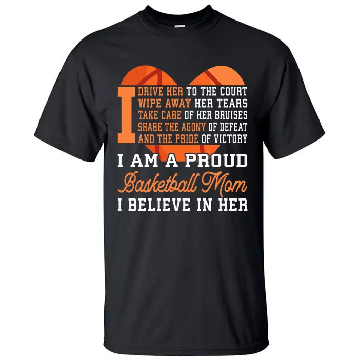 Basketball Mom Game Day Outfit Mothers Day Gift Tall T-Shirt