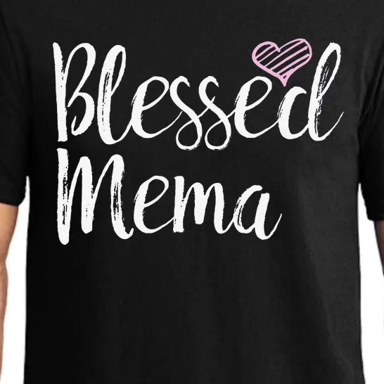 Blessed Mema Grandma Gifts Pajama Set