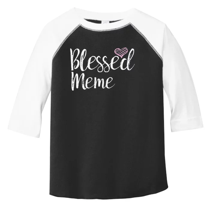 Blessed Meme Grandma Gifts Toddler Fine Jersey T-Shirt