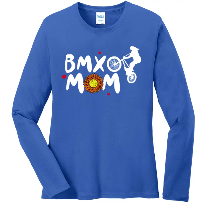 Bmx Mom Gift Ladies Long Sleeve Shirt