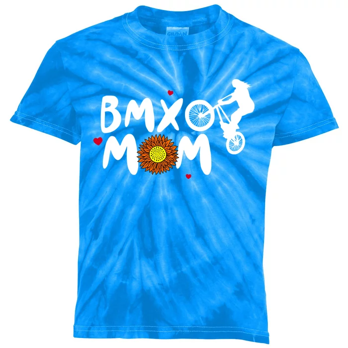 Bmx Mom Gift Kids Tie-Dye T-Shirt