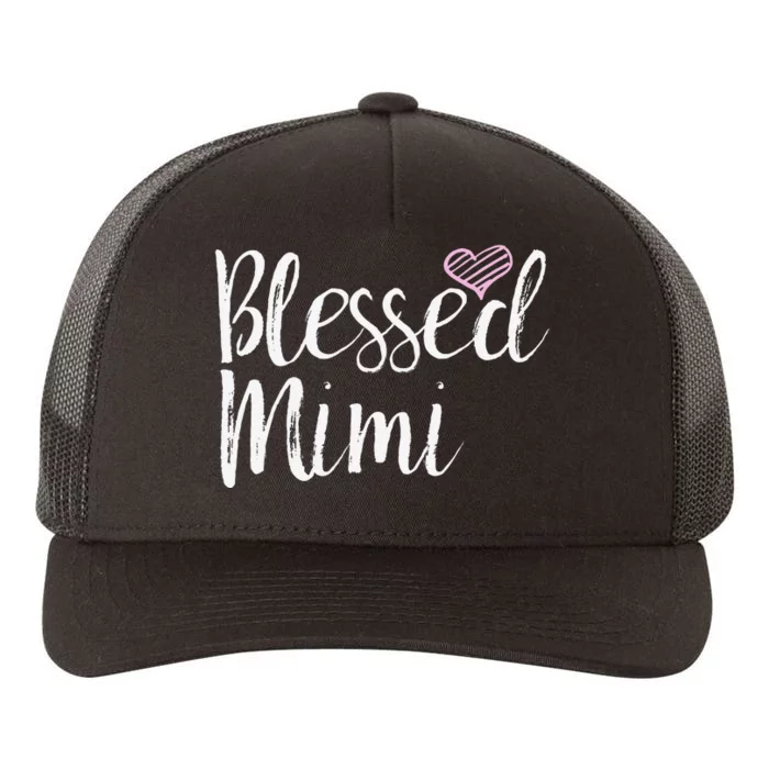 Blessed Mimi Grandma Gifts Yupoong Adult 5-Panel Trucker Hat