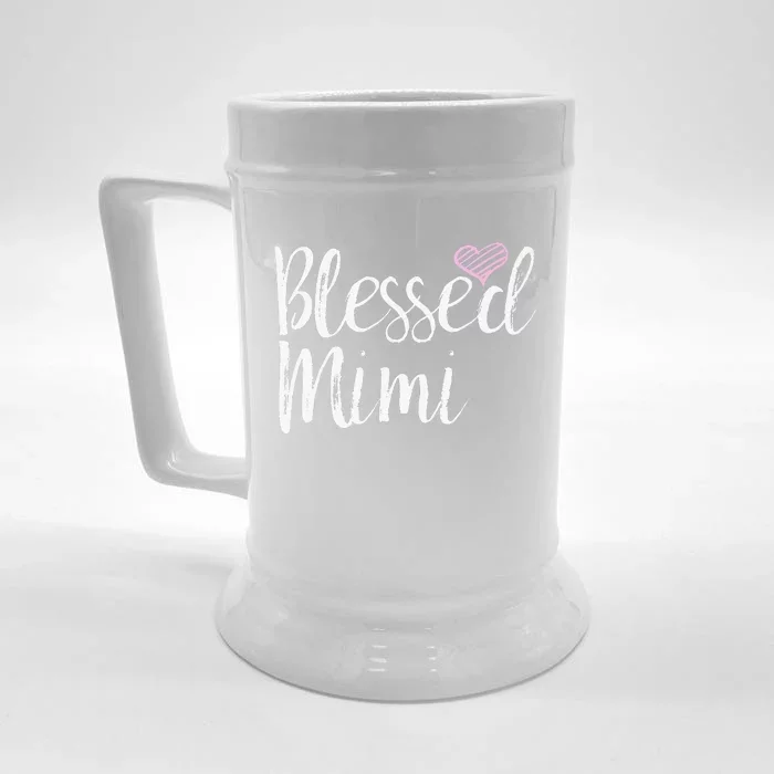 Blessed Mimi Grandma Gifts Front & Back Beer Stein