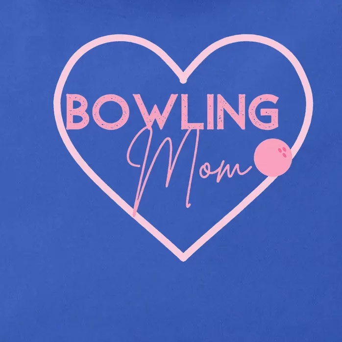 Bowling Mom Gift Cute Bowling GIfts Pink Bowling Ball Zip Tote Bag