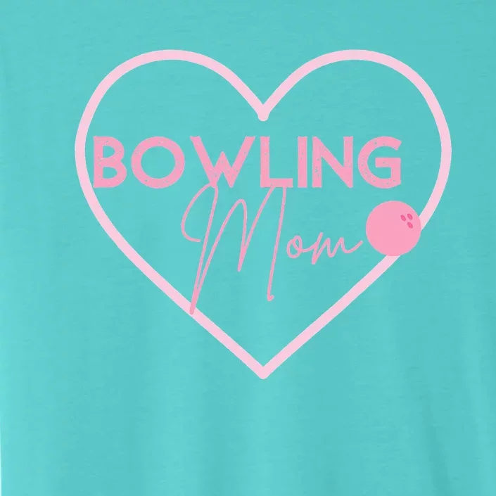 Bowling Mom Gift Cute Bowling GIfts Pink Bowling Ball ChromaSoft Performance T-Shirt