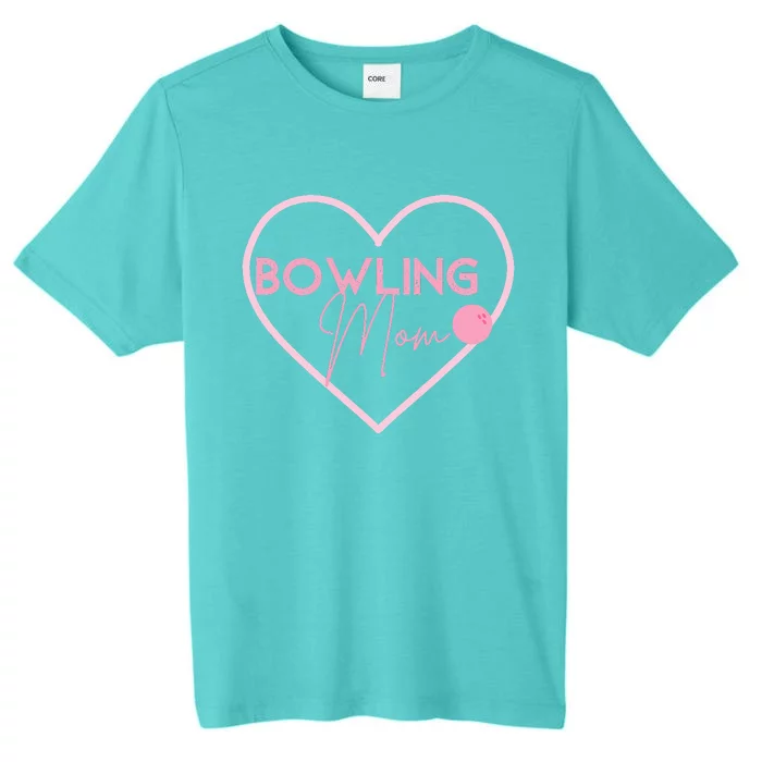 Bowling Mom Gift Cute Bowling GIfts Pink Bowling Ball ChromaSoft Performance T-Shirt