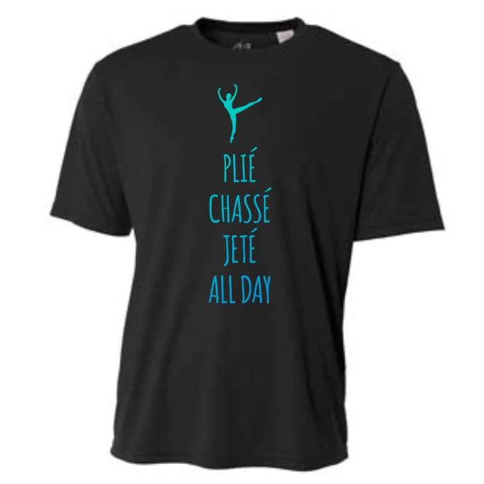 Ballet Meaningful Gift Dance Ballet Top Plie Chasse Jete All Day Cooling Performance Crew T-Shirt