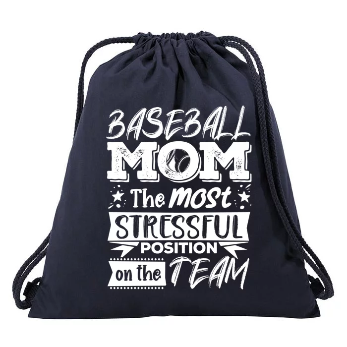 Baseball Mom Gift Baseball Lover Gift Drawstring Bag