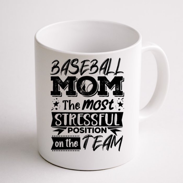 Baseball Mom Gift Baseball Lover Gift Front & Back Coffee Mug