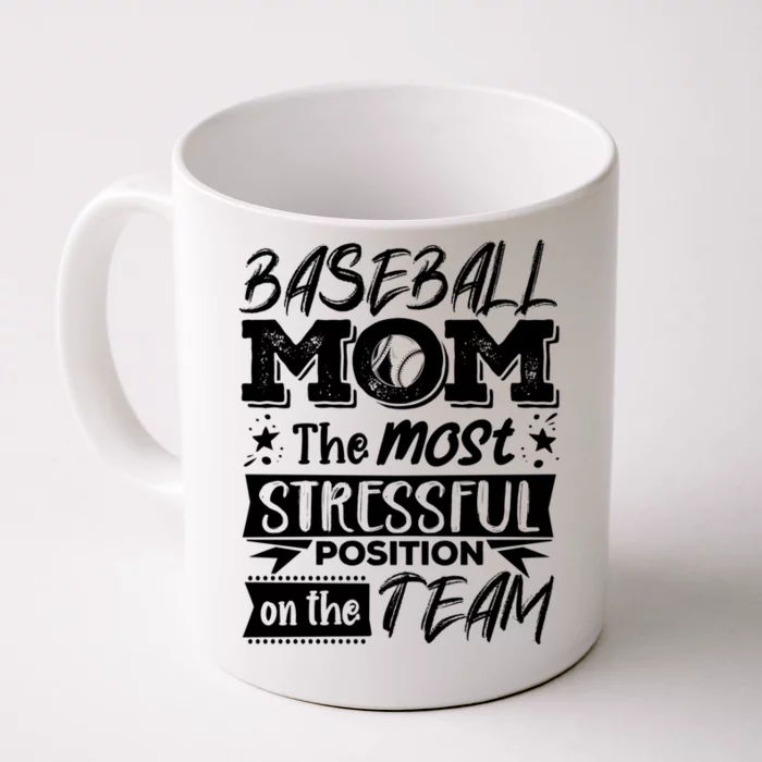 Baseball Mom Gift Baseball Lover Gift Front & Back Coffee Mug