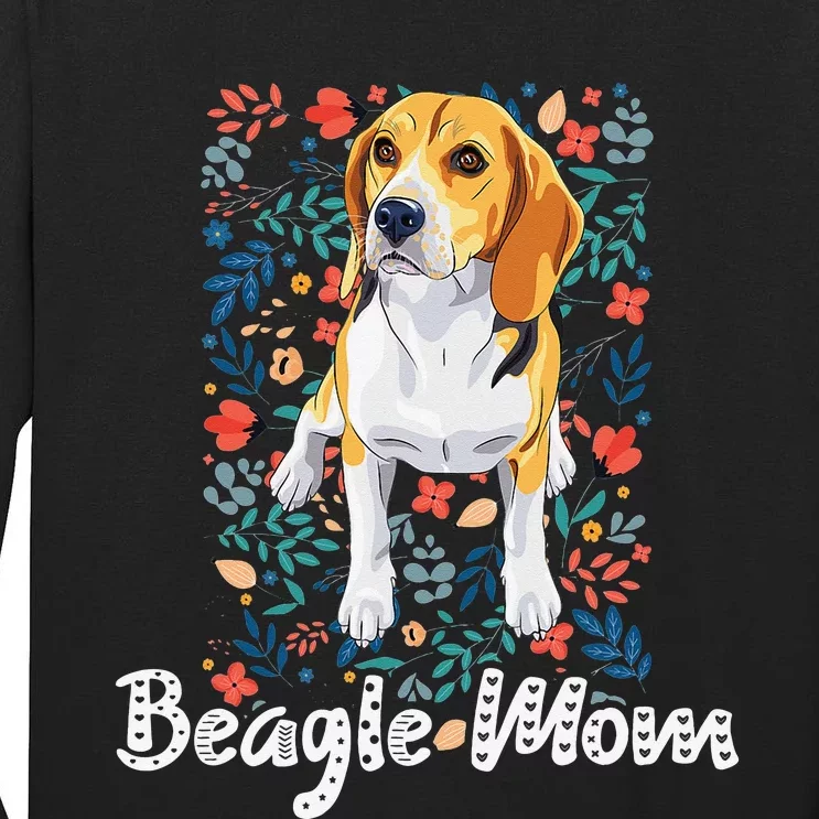 Beagle Mom Gifts for Dog Lovers & Beagle Mama Tall Long Sleeve T-Shirt