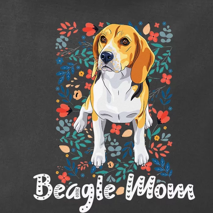 Beagle Mom Gifts for Dog Lovers & Beagle Mama Zip Tote Bag