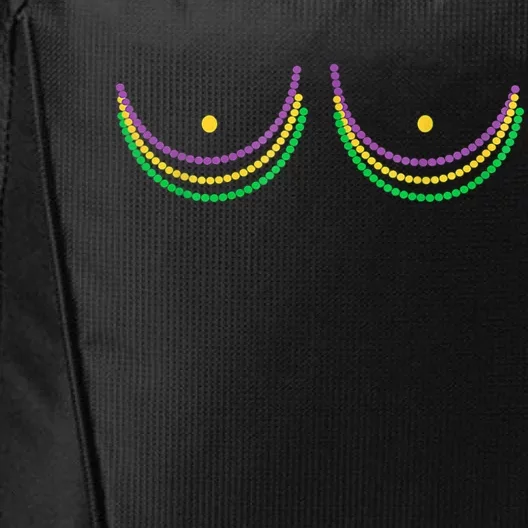 Boobshirt Mardi Gras 2024 Funny Beads Boobs Outline City Backpack