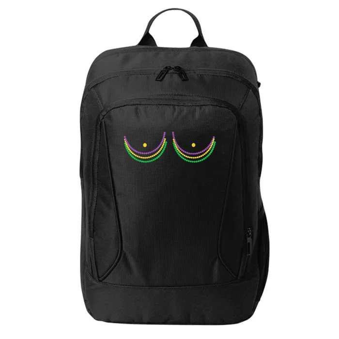 Boobshirt Mardi Gras 2024 Funny Beads Boobs Outline City Backpack