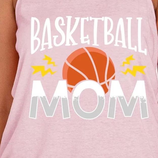 Basketball Mom Gift Women's Knotted Racerback Tank