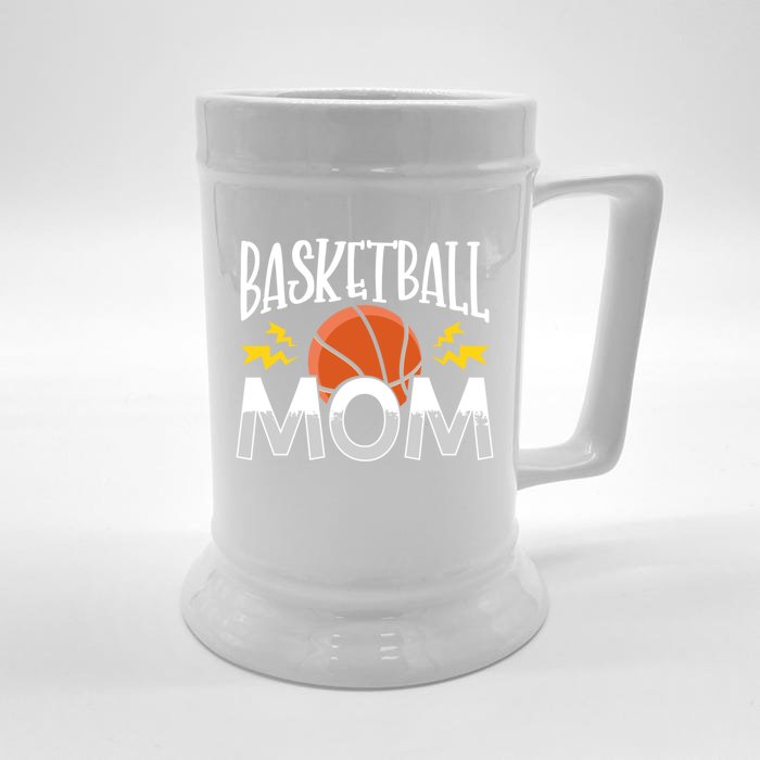 Basketball Mom Gift Front & Back Beer Stein