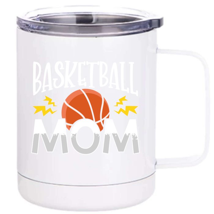 Basketball Mom Gift Front & Back 12oz Stainless Steel Tumbler Cup