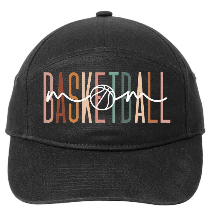 Basketball Mom Game Day Outfit Mothers Day 7-Panel Snapback Hat