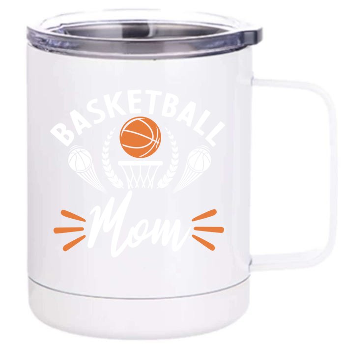 Basketball Mom Gift Front & Back 12oz Stainless Steel Tumbler Cup